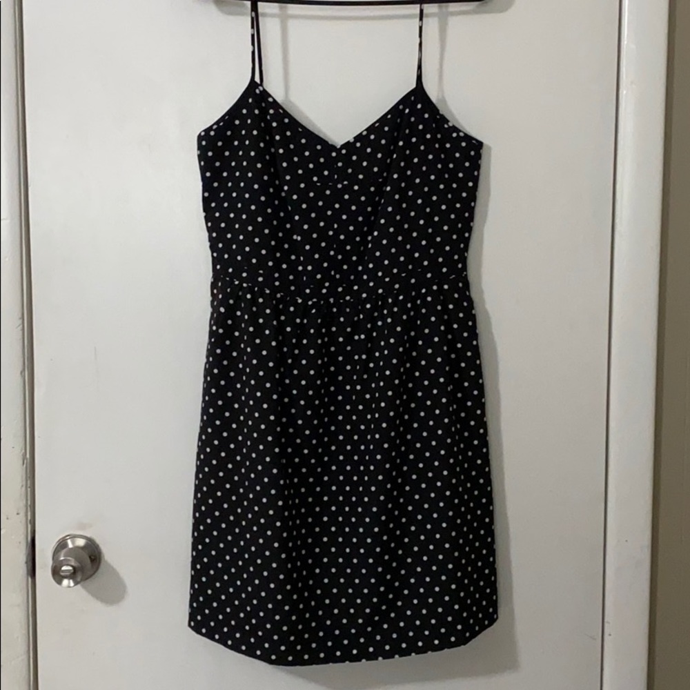 J.Crew Seaside Cami Polka Dot Print Dress Size 10
